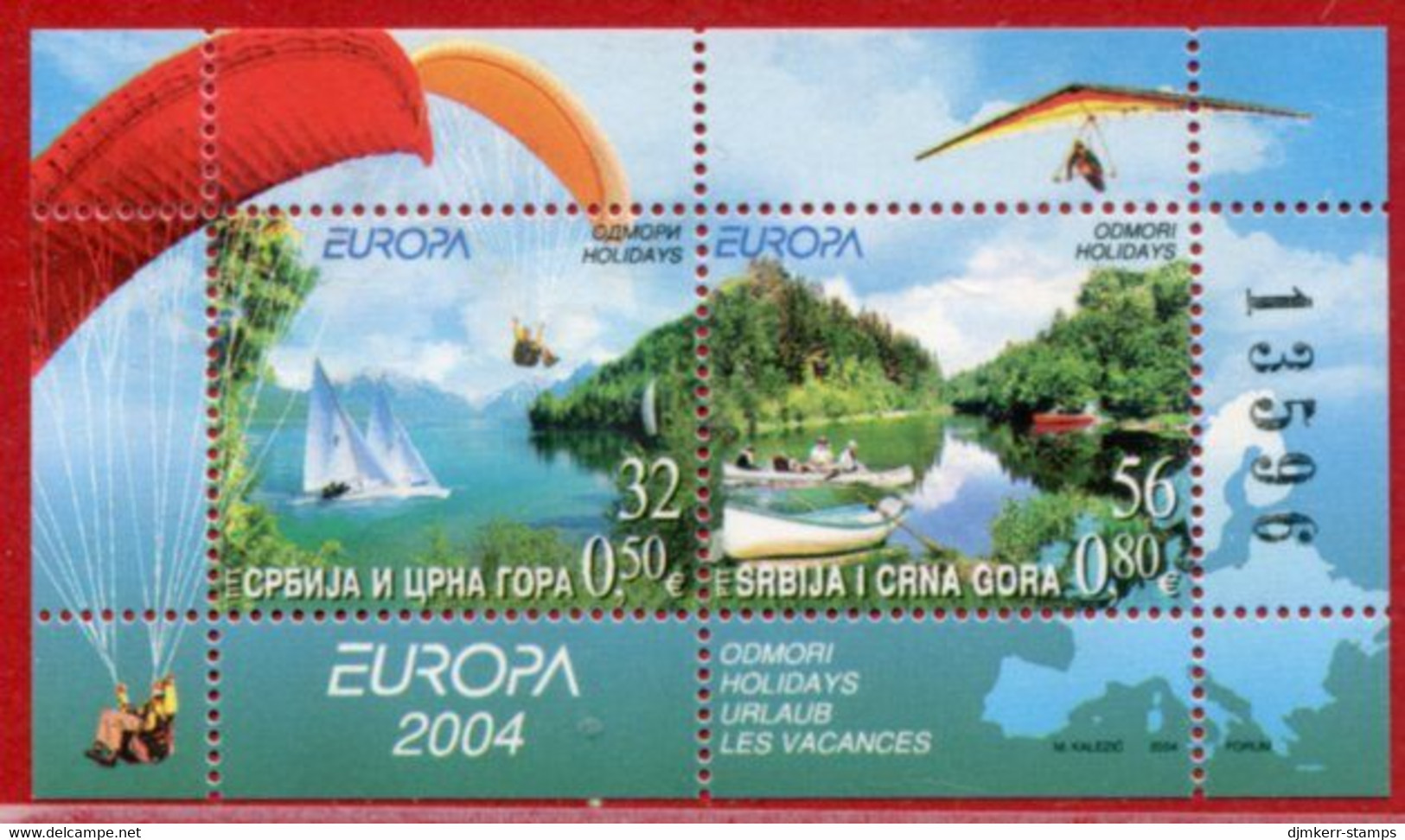 SERBIA & MONTENEGRO 2004 Europa: Holidays Block MNH / **.  Michel Block 57 - Unused Stamps