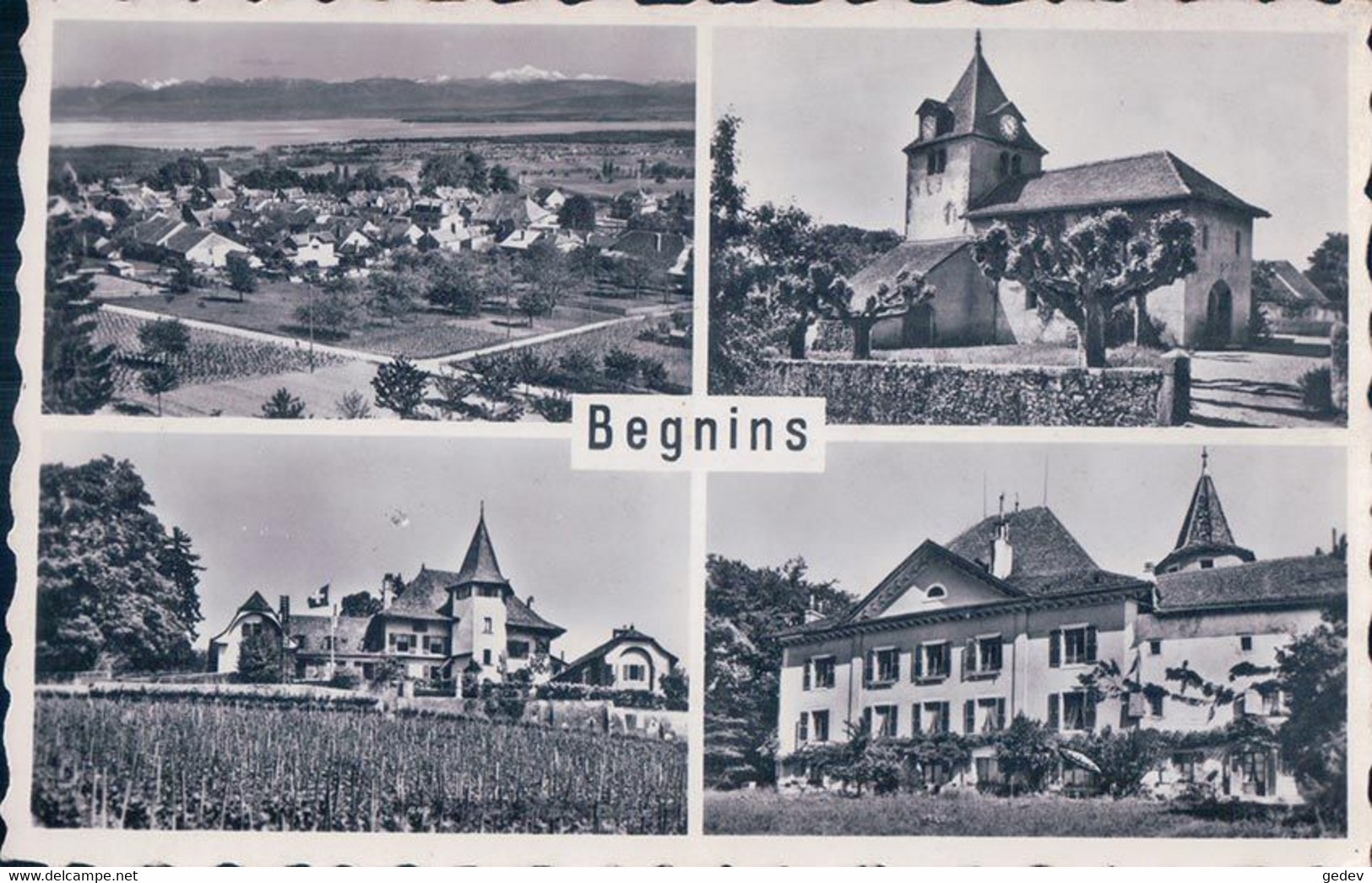 Begnins VD, 4 Vues, Château De Cottens Et De Martheray (581) - Cottens