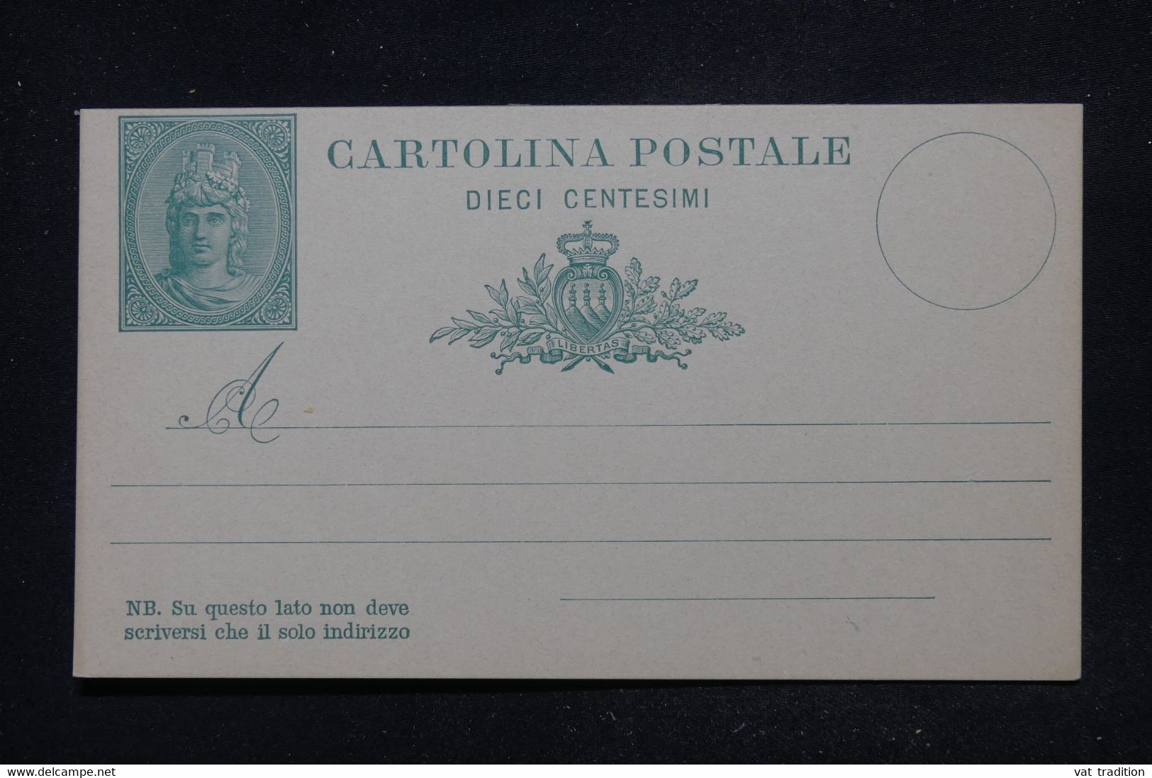 SAINT MARIN - Entier Postal Non Circulé  - L 113808 - Postal Stationery