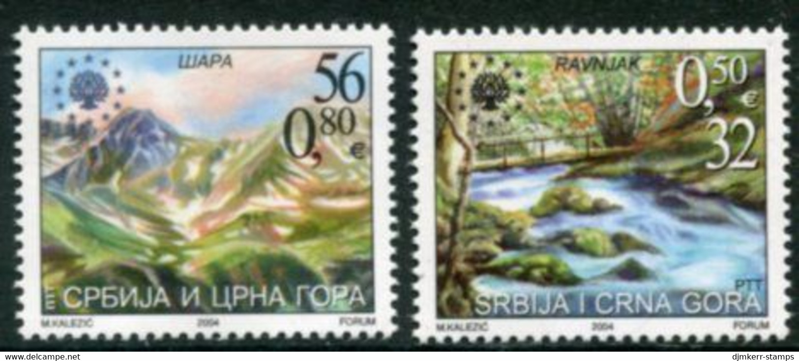 YUGOSLAVIA (Serbia & Montenegro) 2004  Nature Protection  MNH / **  Michel 3204-05 - Neufs