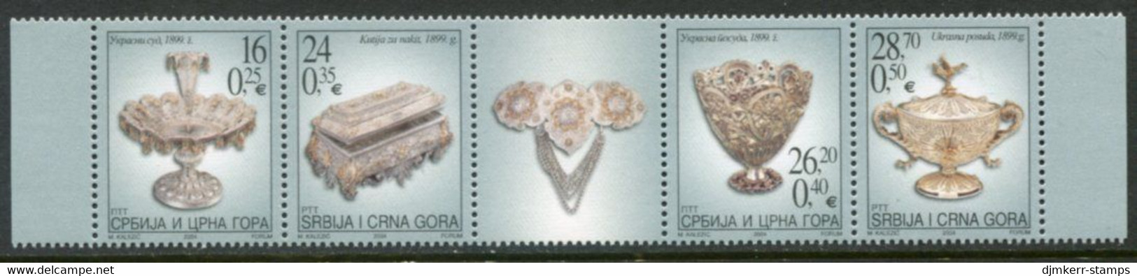 YUGOSLAVIA (Serbia & Montenegro) 2004  Silversmith Art  MNH / **  Michel 3221-24 - Unused Stamps