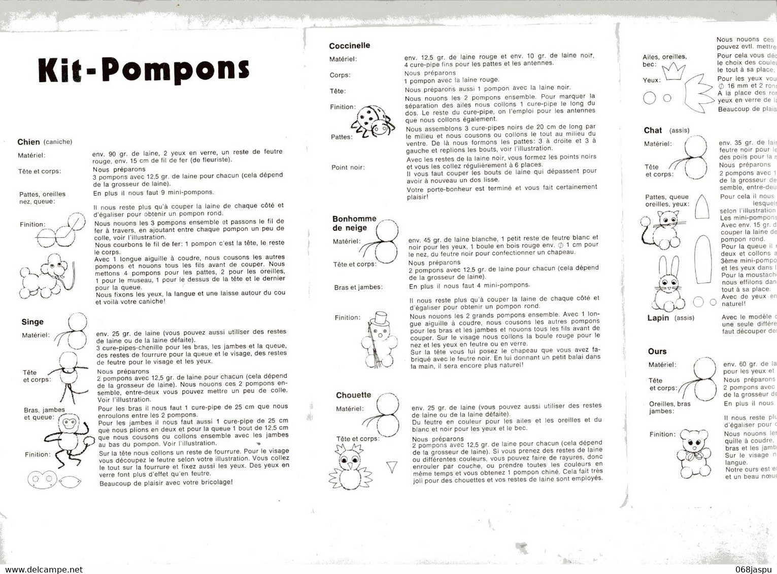 Notice Kit Pompons - Wool