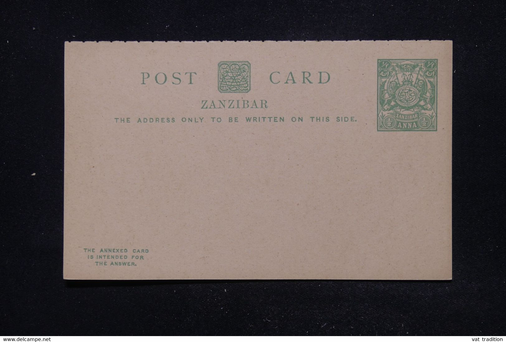 ZANZIBAR - Entier Postal + Réponse  Non Circulé - L 113824 - Zanzibar (...-1963)