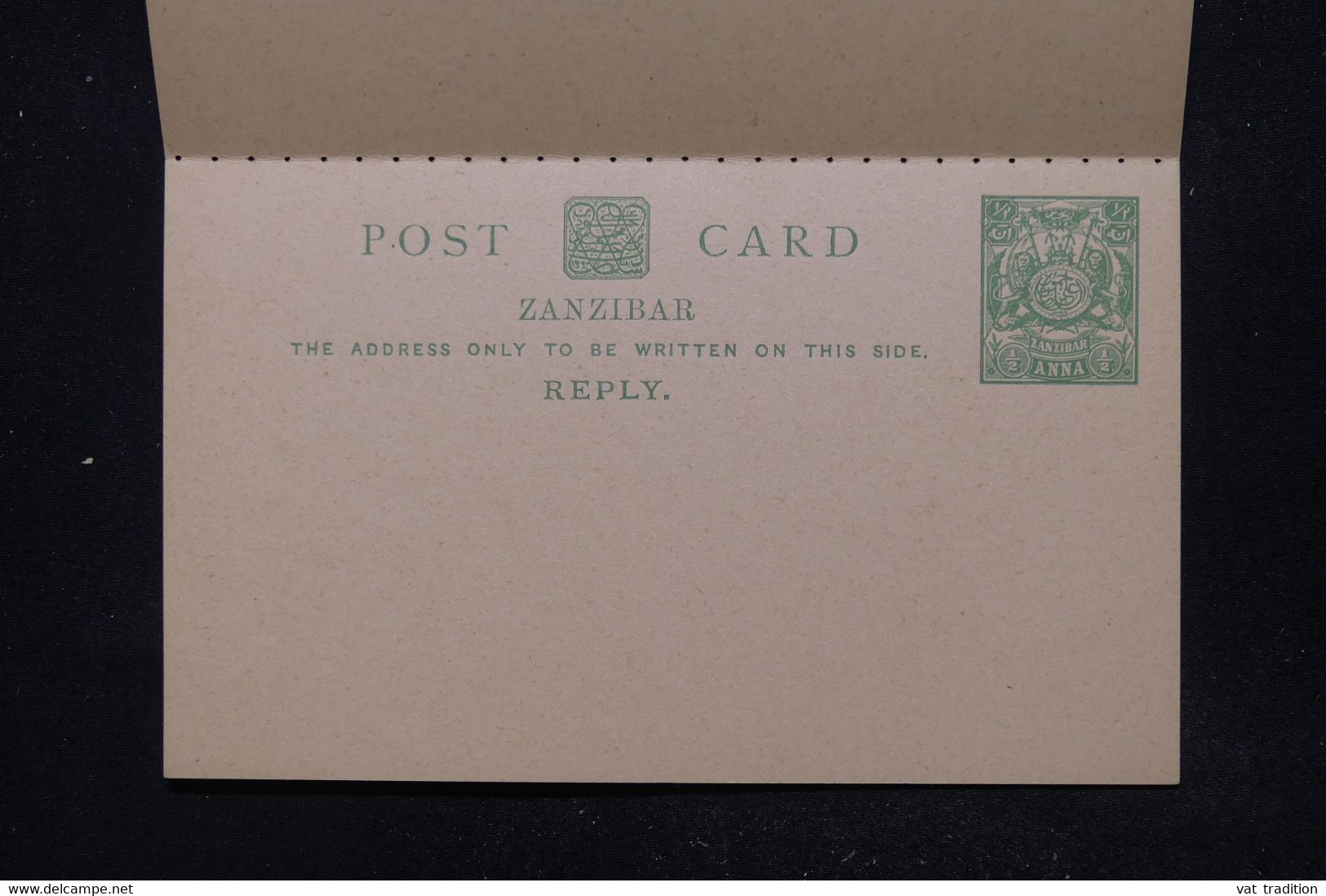 ZANZIBAR - Entier Postal + Réponse  Non Circulé - L 113824 - Zanzibar (...-1963)