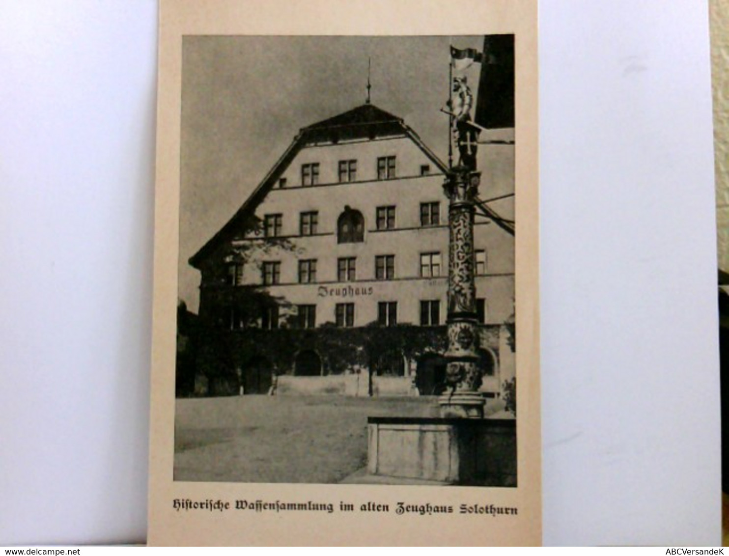 AK Historische Waffensammlung Im  Alten Zeughaus Solothurn. Gebäudeansicht, Mit Stempel Des Zeughausmuseums - Risch-Rotkreuz