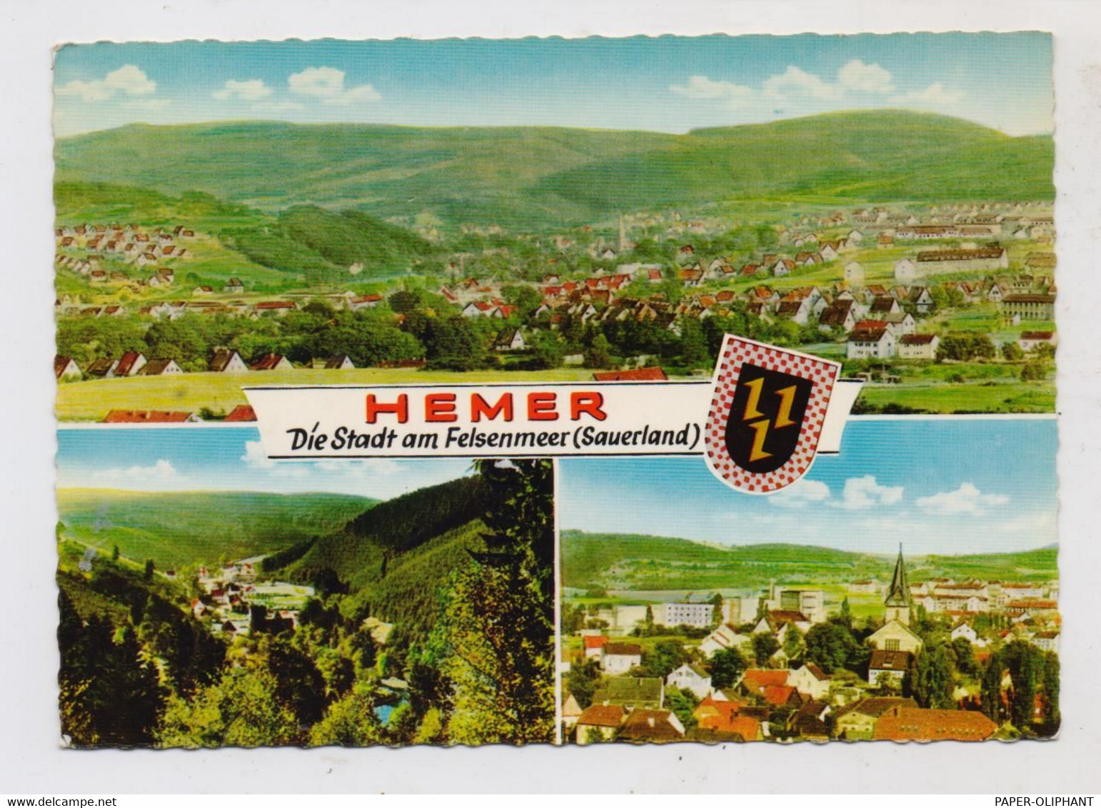 5870 HEMER, Die Stadt Am Felsenmeer, Stadtwappen, 1964 - Hemer