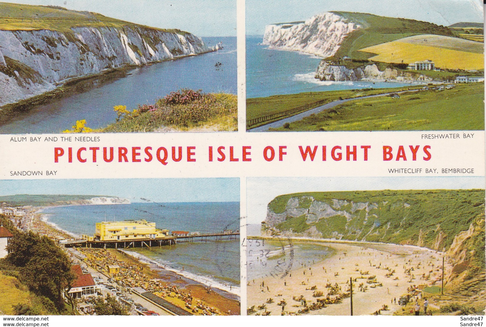 CPSM/pf  Ile De WIGHT (Angleterre).  Picturesque Isle Of Wight Bays, Multivues. .*6377 - Sonstige & Ohne Zuordnung