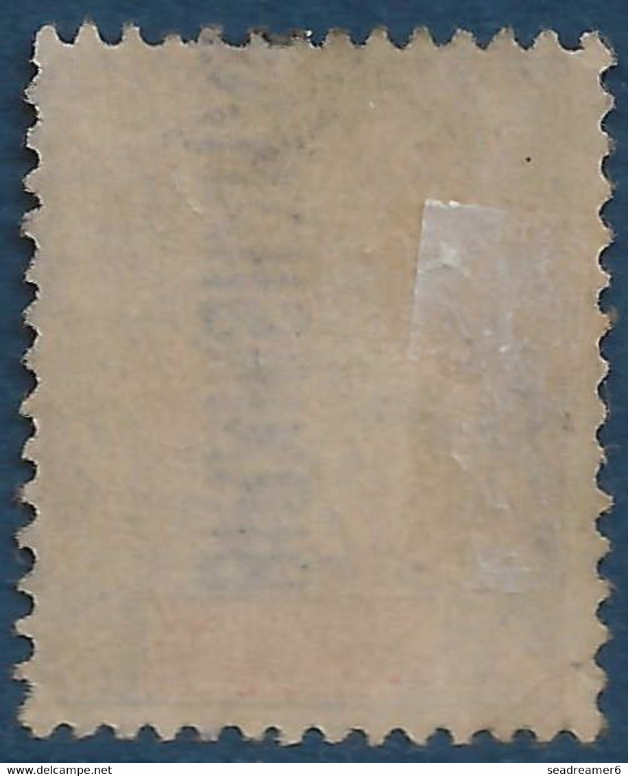 Colonies Françaises Nouvelle Caledonie N°62 25c Bleu Oblitéré Griffe Linéaire Paquebot US BIRMINGHAM RRR - Used Stamps