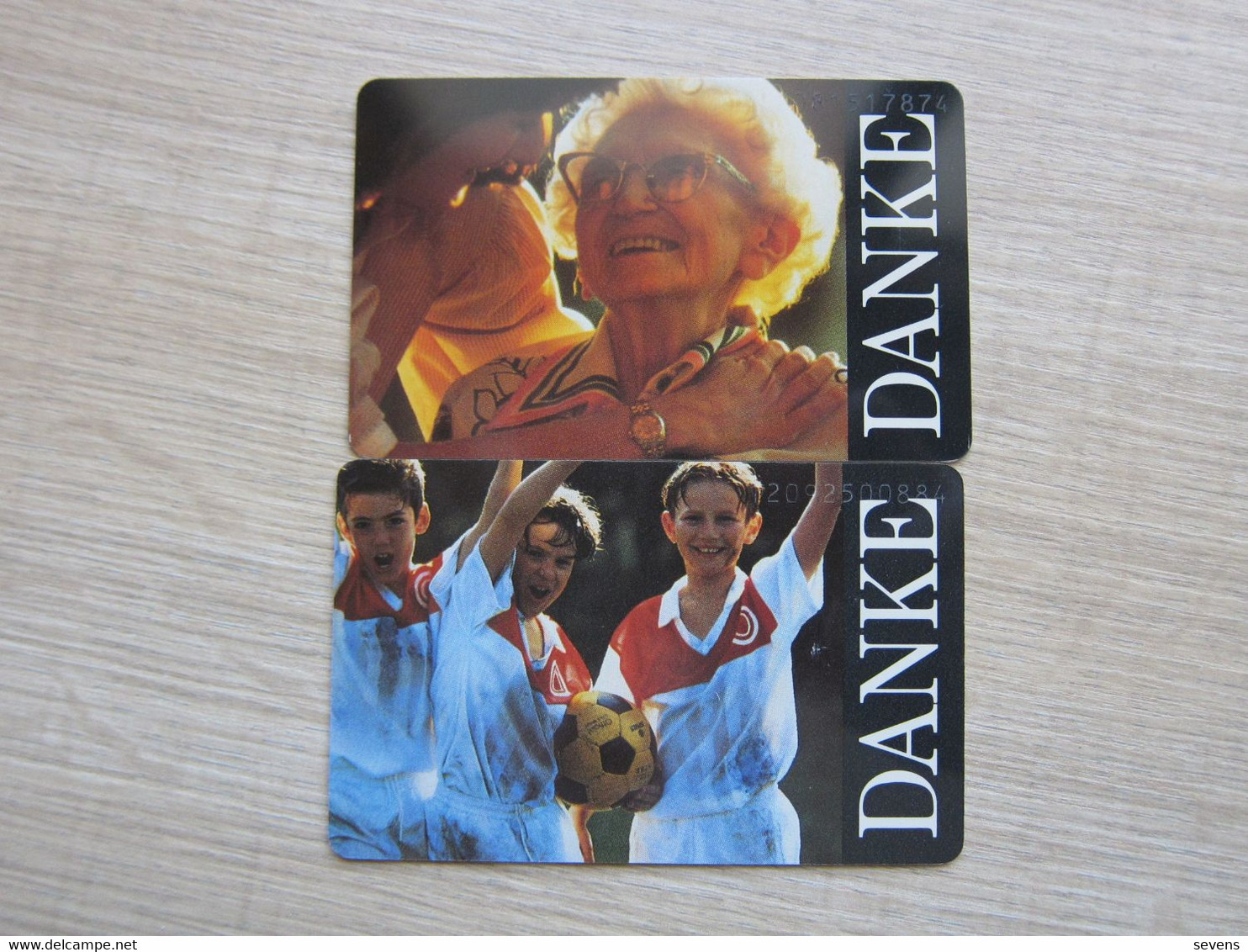 B01,02 08.92 Danke,two Mint Cards - B-Reeksen : Liefdadigheid