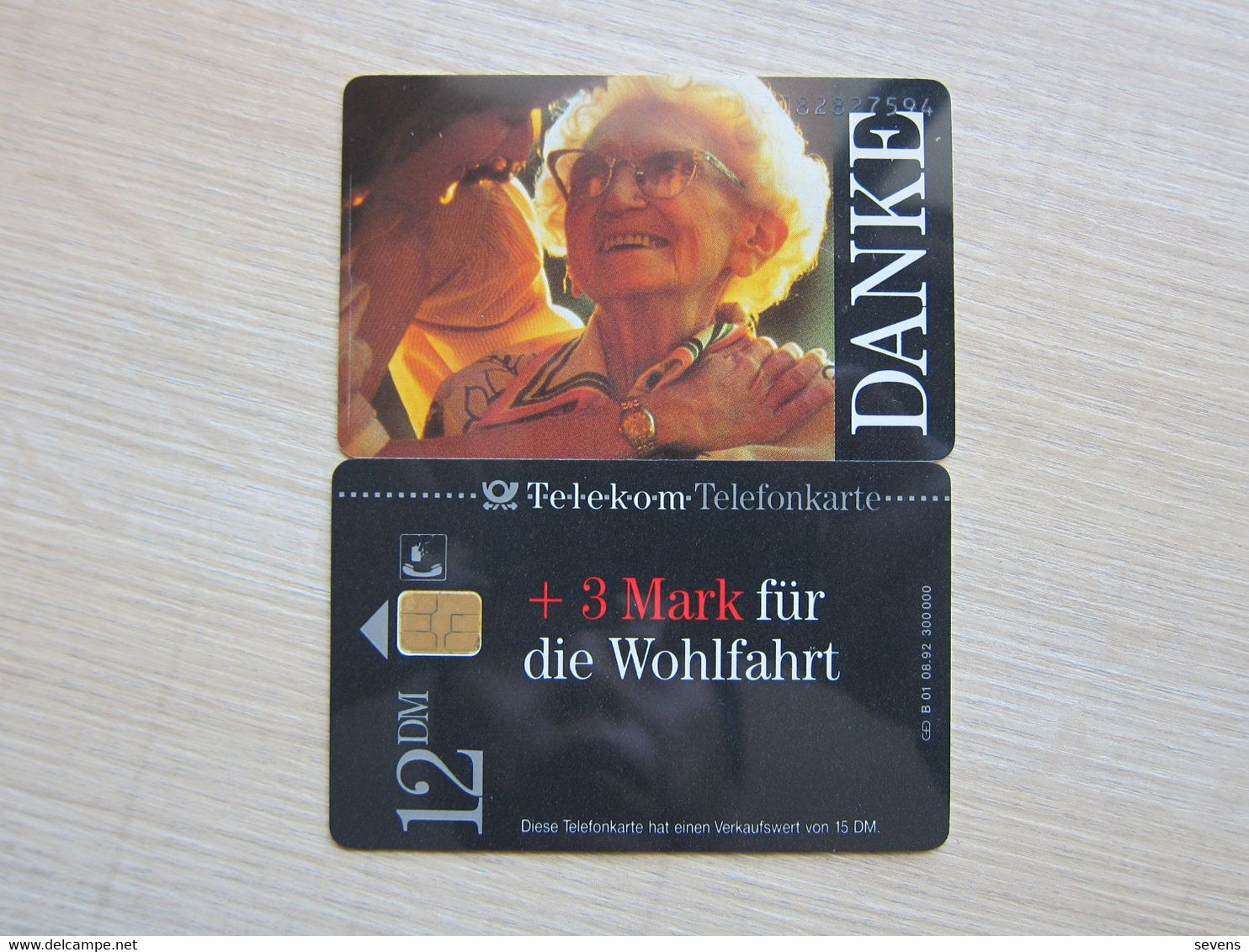 B01 08.92 Danke,mint - B-Series: Benefizkarten