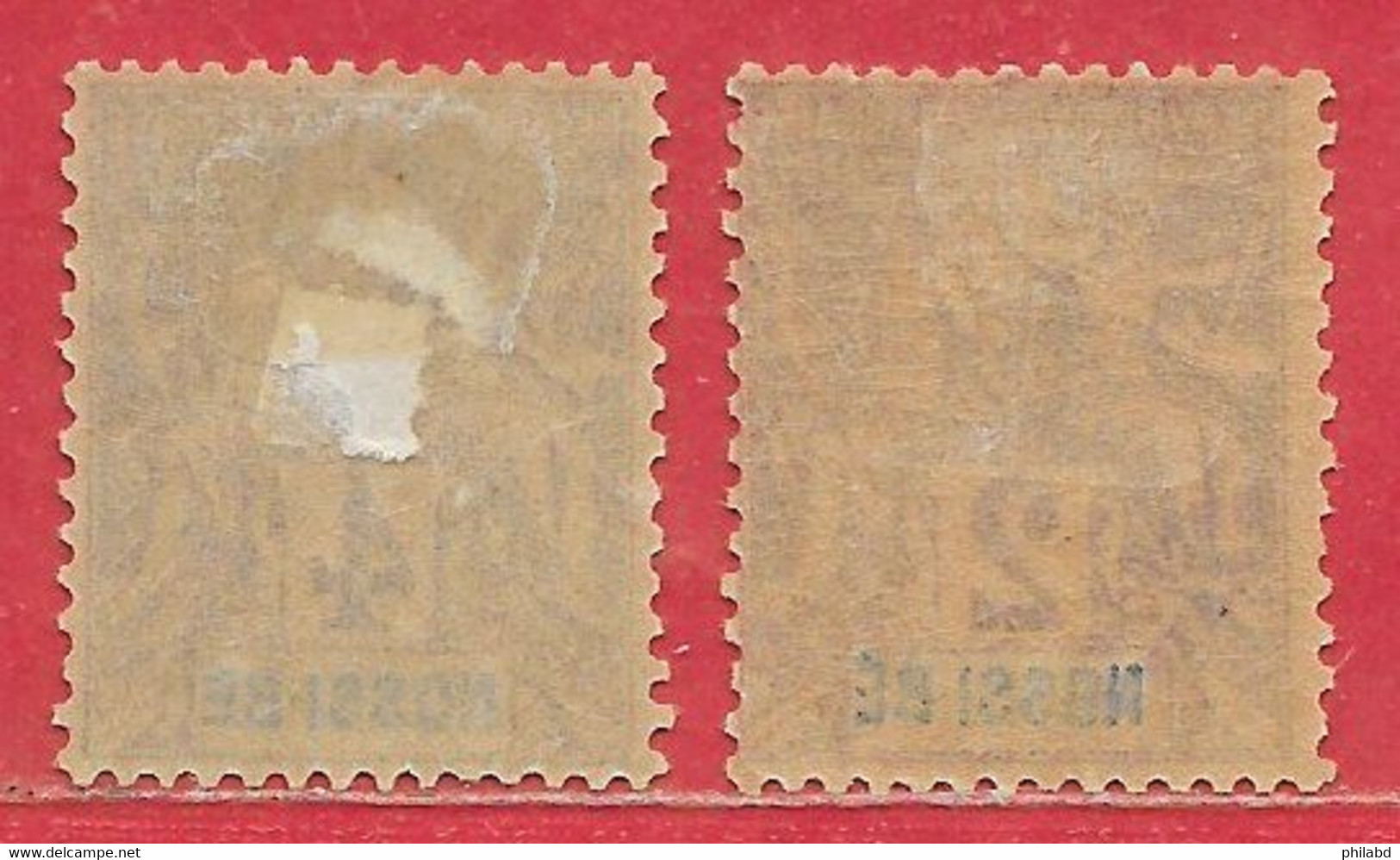 Nossi-Bé N°28 2c Lilas-brun Sur Paille & N°29 4c Lilas-brun Sur Gris 1894 * - Unused Stamps