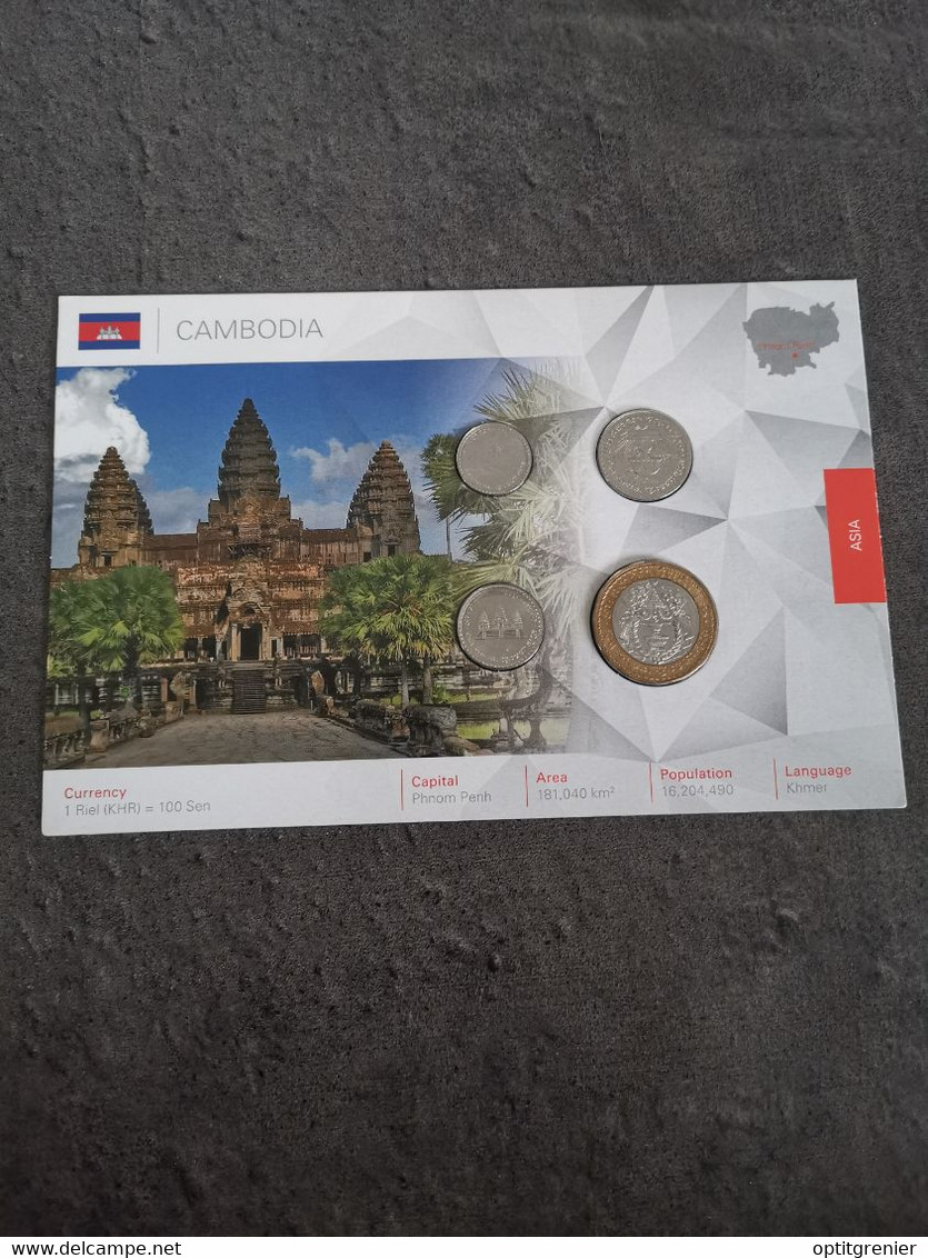 COIN SET / BLISTER MONNAIE CAMBODGE CAMBODIA - Kambodscha