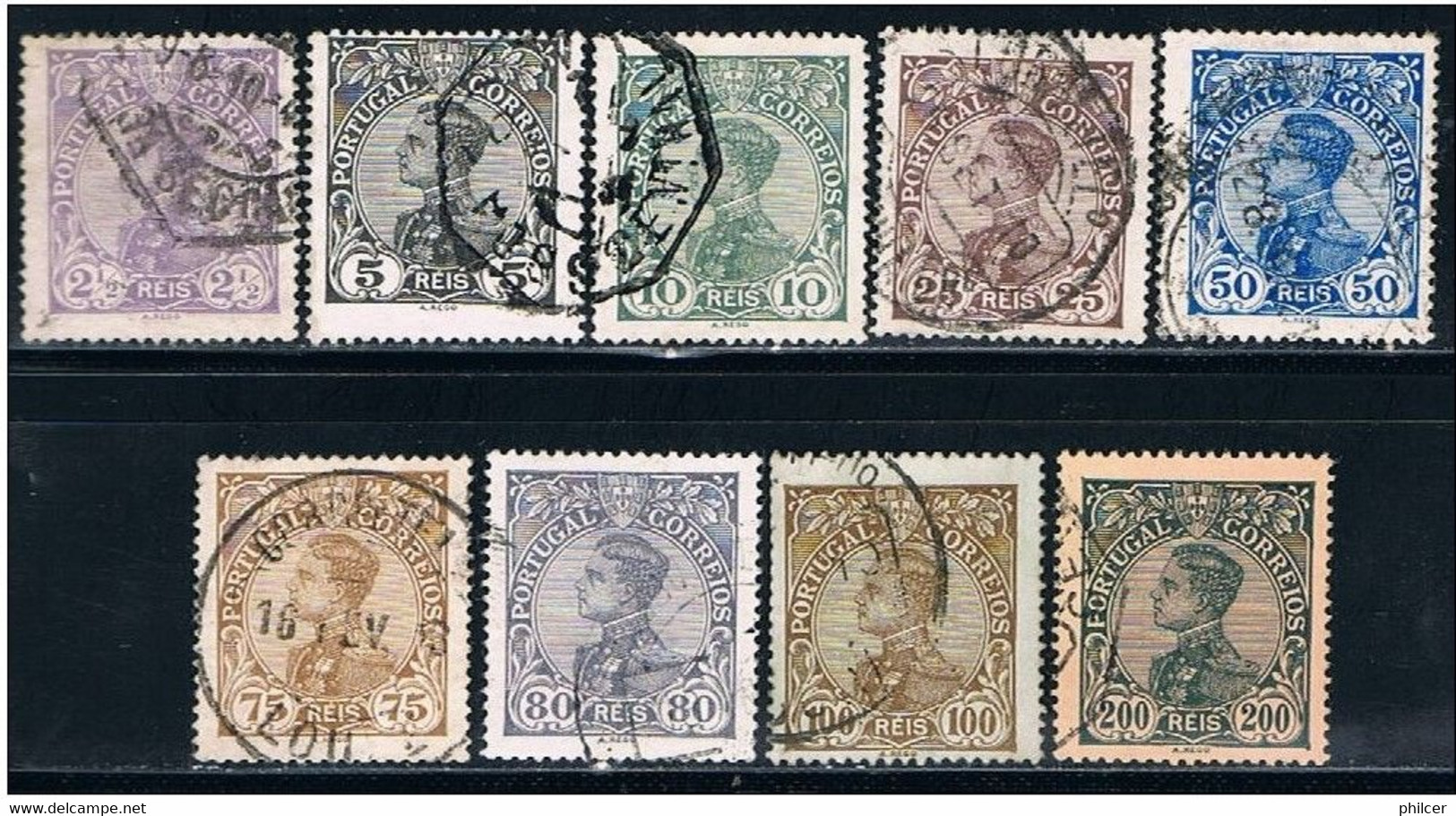 Portugal, 1910, # 156/8, 161/6, Used - Used Stamps