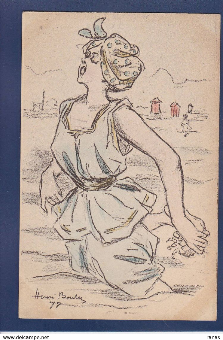 Cpa Baigneuse Boutet Henri Art Nouveau Non Circulé Femme Woman érotisme - Boutet