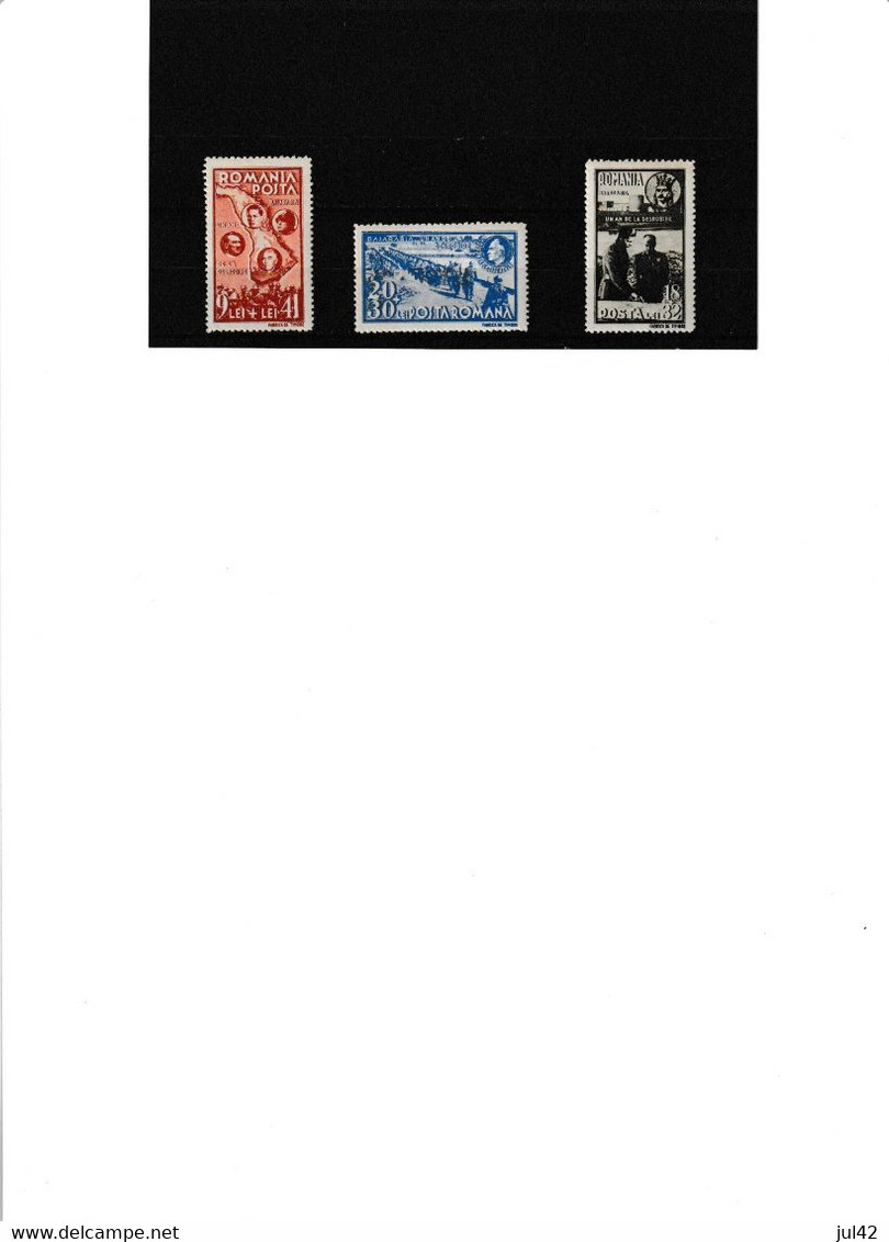 1942 MNH  Sc.B195-B197, Yv. 702-704, Mi.749-751, SG 1556-1558         ROM161 - Nuovi