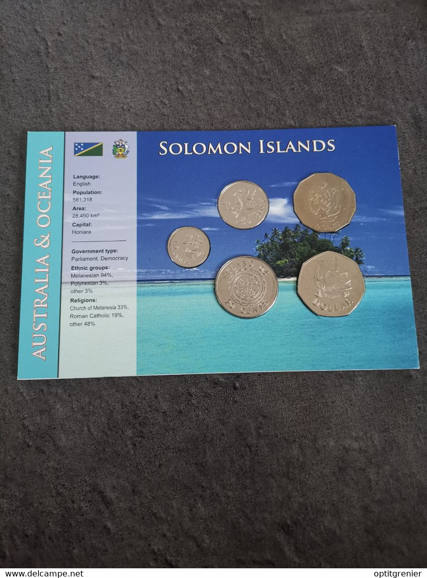 COIN SET / BLISTER MONNAIE ILES SALOMON SOLOMON ISLAND 2005 - Islas Salomón