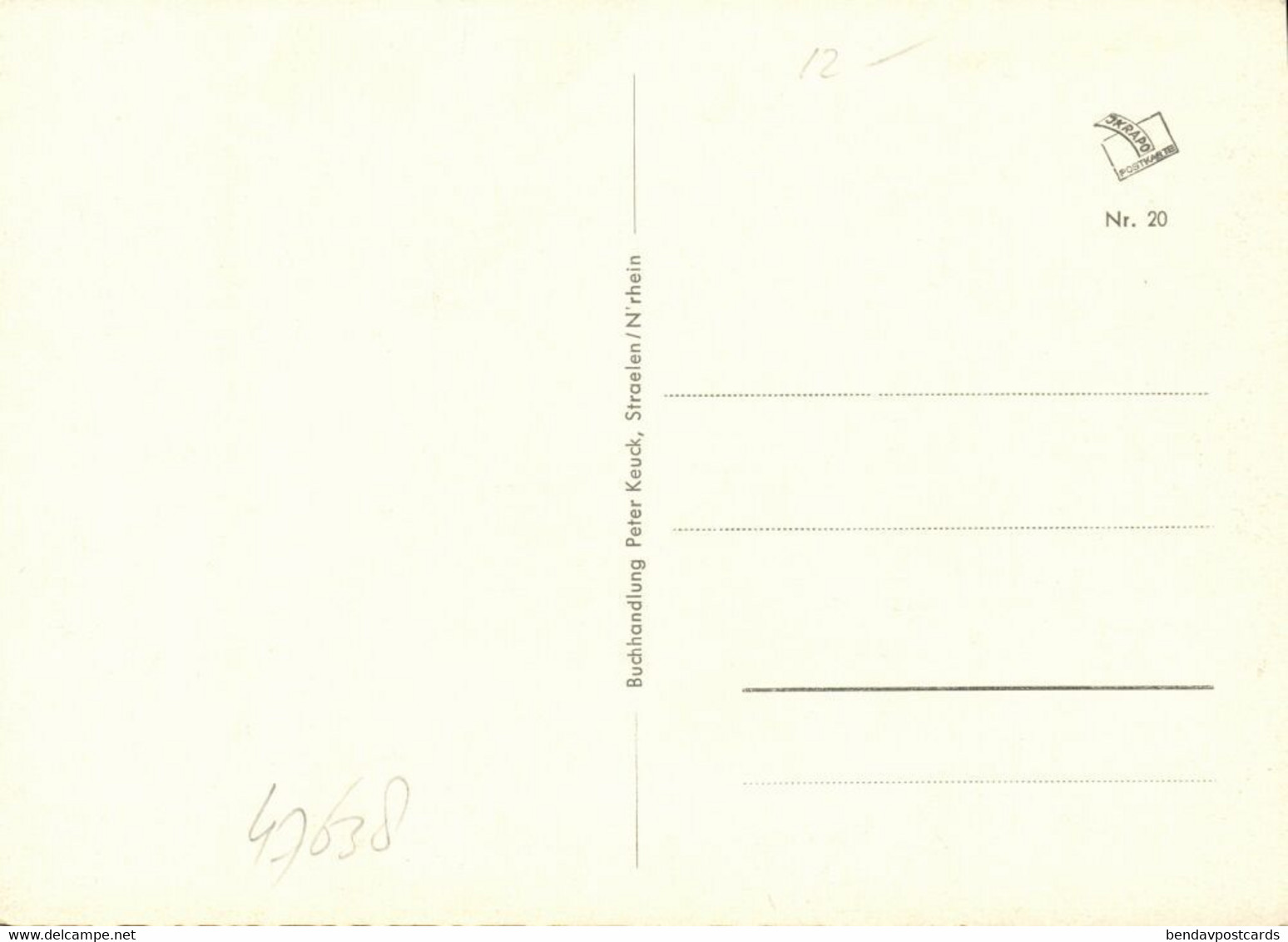 STRAELEN, Rhein. Lehranstalt Für Obst- Und Gemüsebau (1950s) AK - Straelen