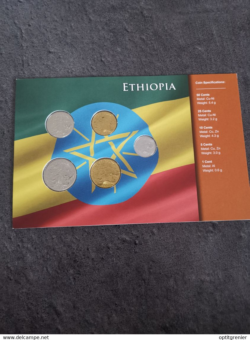 COIN SET / BLISTER MONNAIE ETHIOPIE ETHIOPIA - Ethiopië