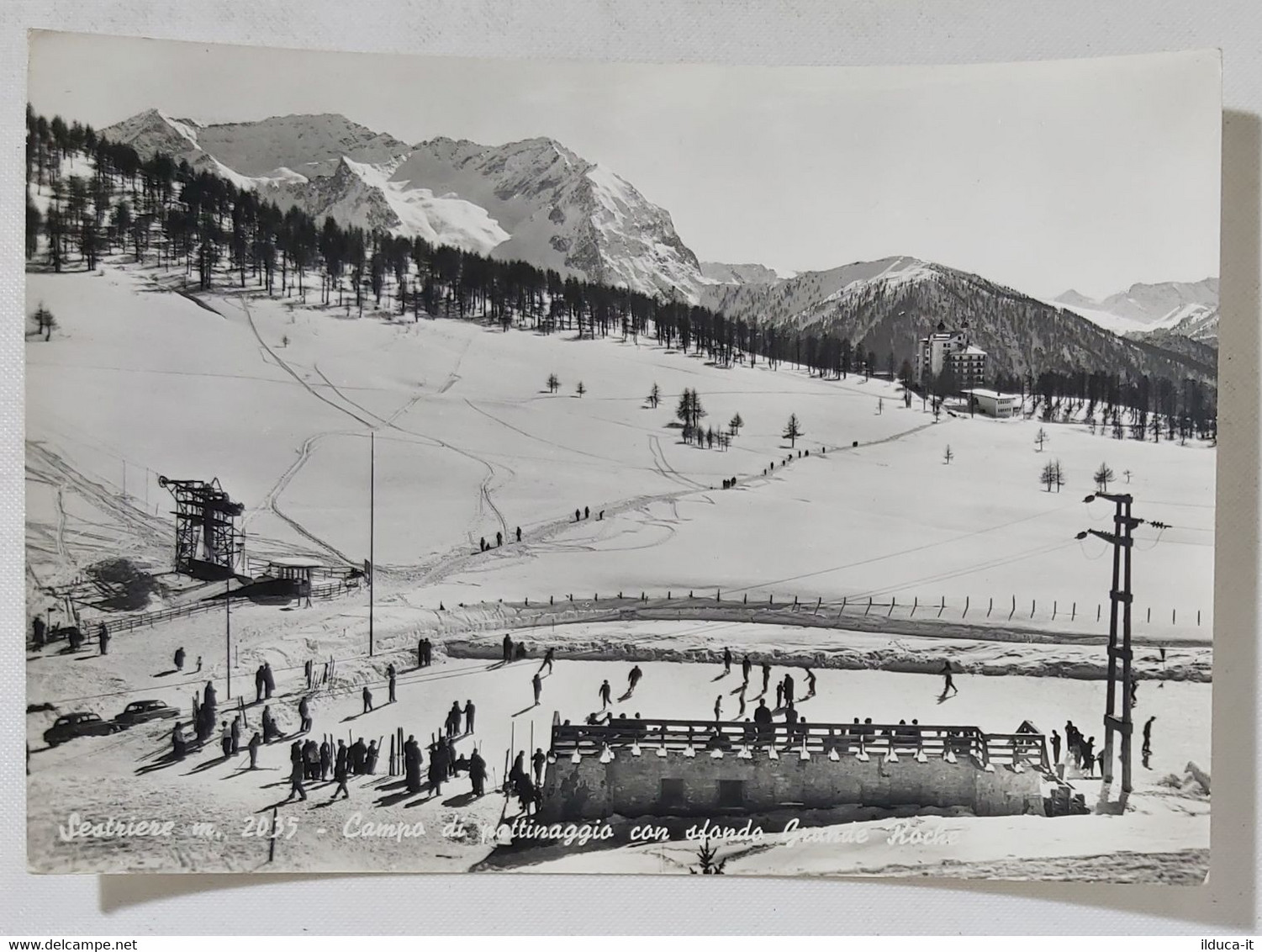 90629 Cartolina - Torino - Sestriere - Campo Di Pattinaggio - VG - Stadia & Sportstructuren