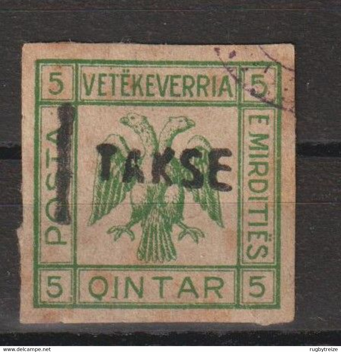 4922 ALBANIE République Mirdities Neuf 5 Qintar Surchargé TAKSE ALBANIA - Albanie