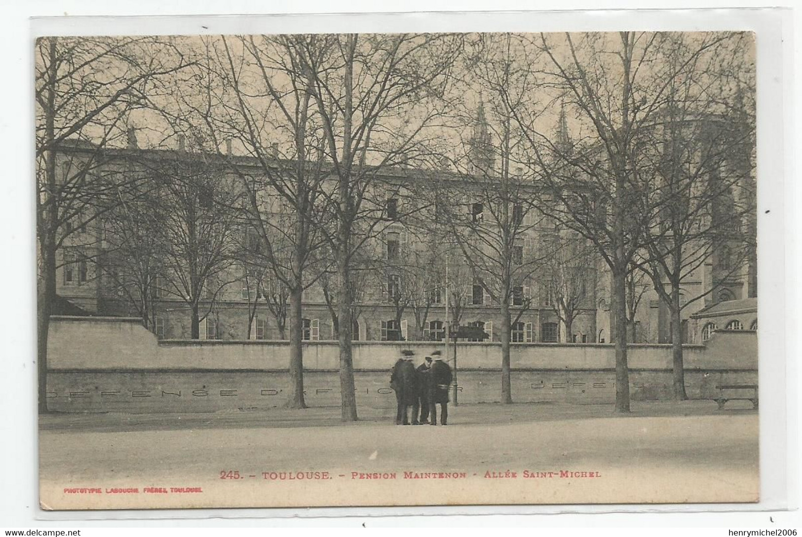 31 Toulouse Pension Maintenon Allée Saint Michel Ed Labouche Frères - Toulouse