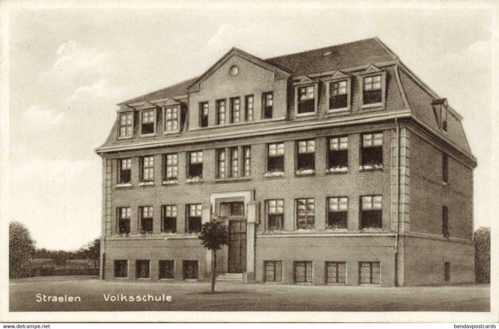 STRAELEN, Volksschule (1930s) AK - Straelen