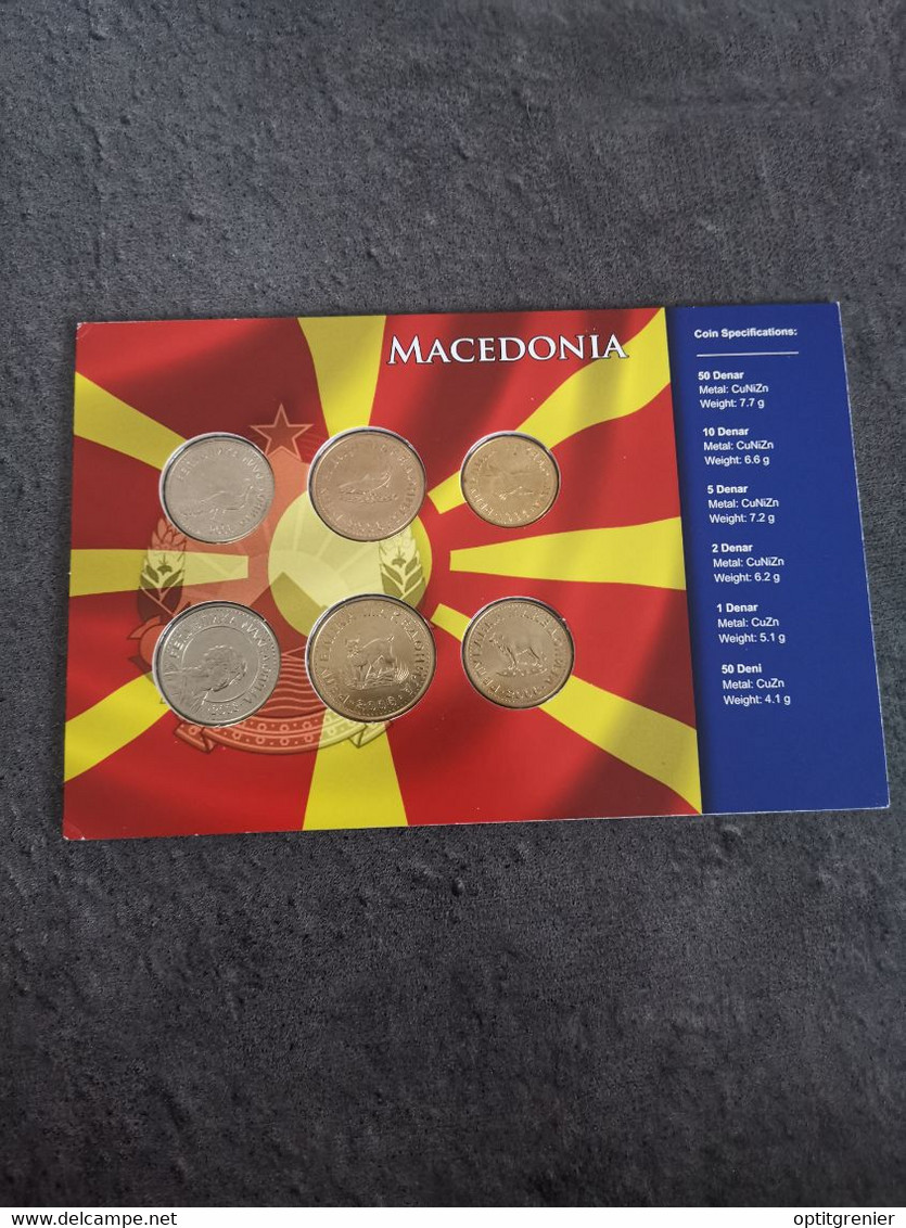 COIN SET / BLISTER MONNAIE MACEDOINE MACEDONIA - Macedonia Del Norte