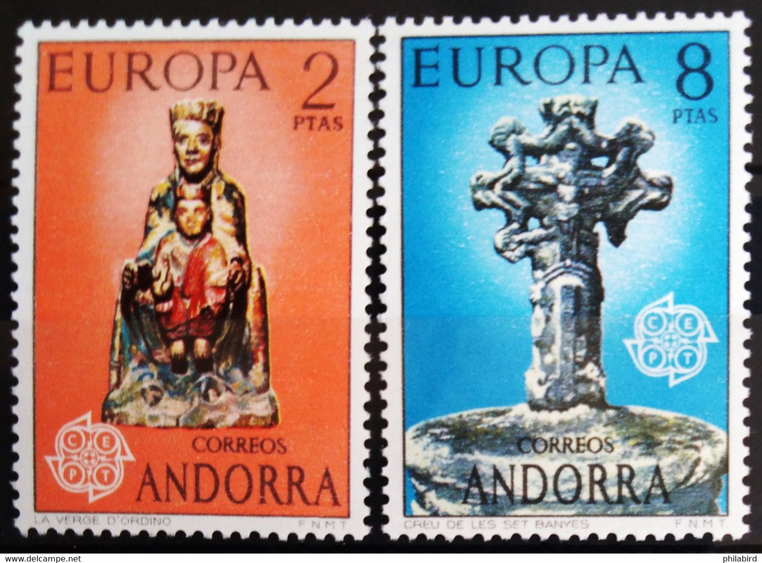 EUROPA 1974 - ANDORRE ESPAGNOL                    N° 81/82                        NEUF* - 1974