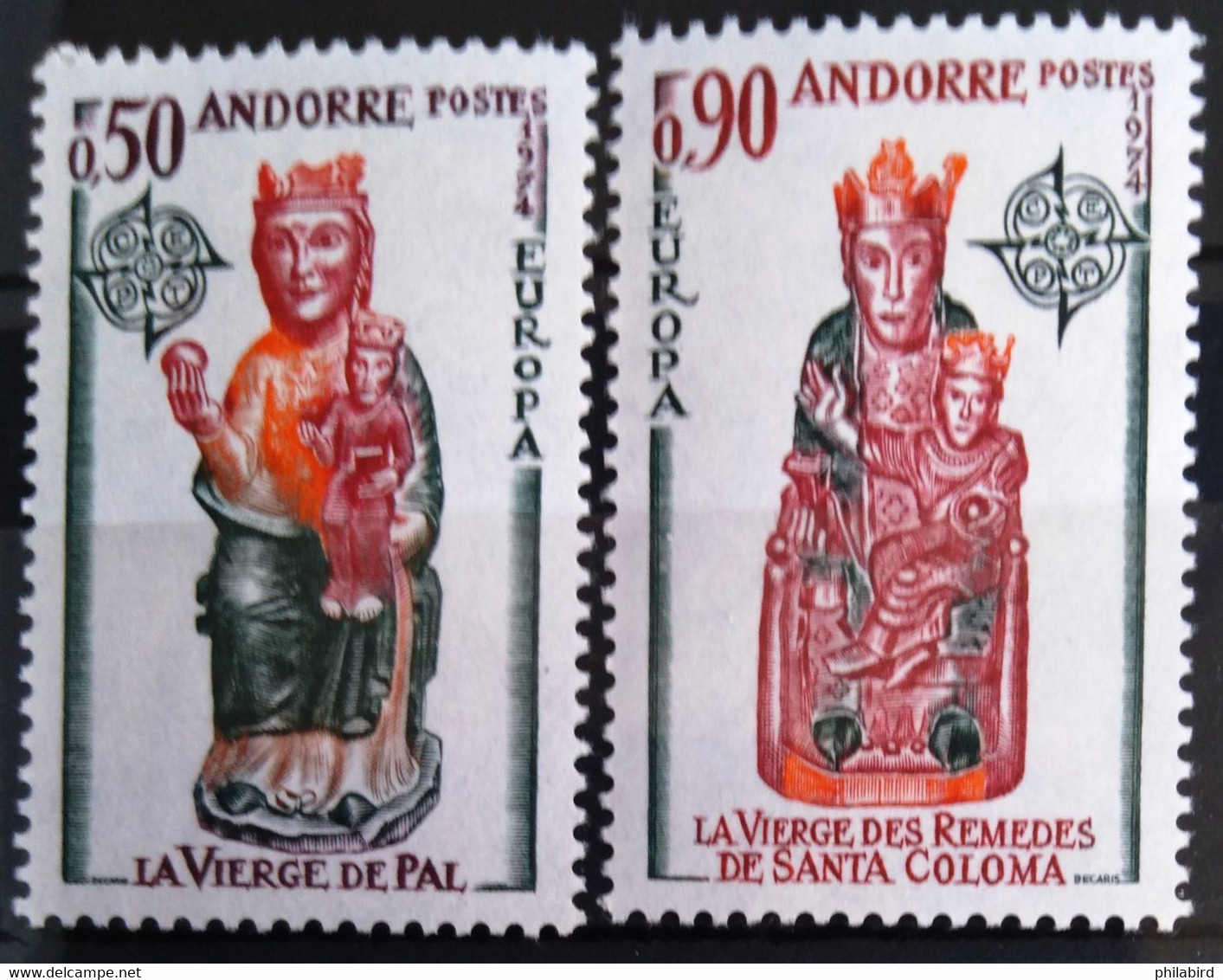 EUROPA 1974 - ANDORRE FRANCAIS                    N° 237/238                        NEUF** - 1974