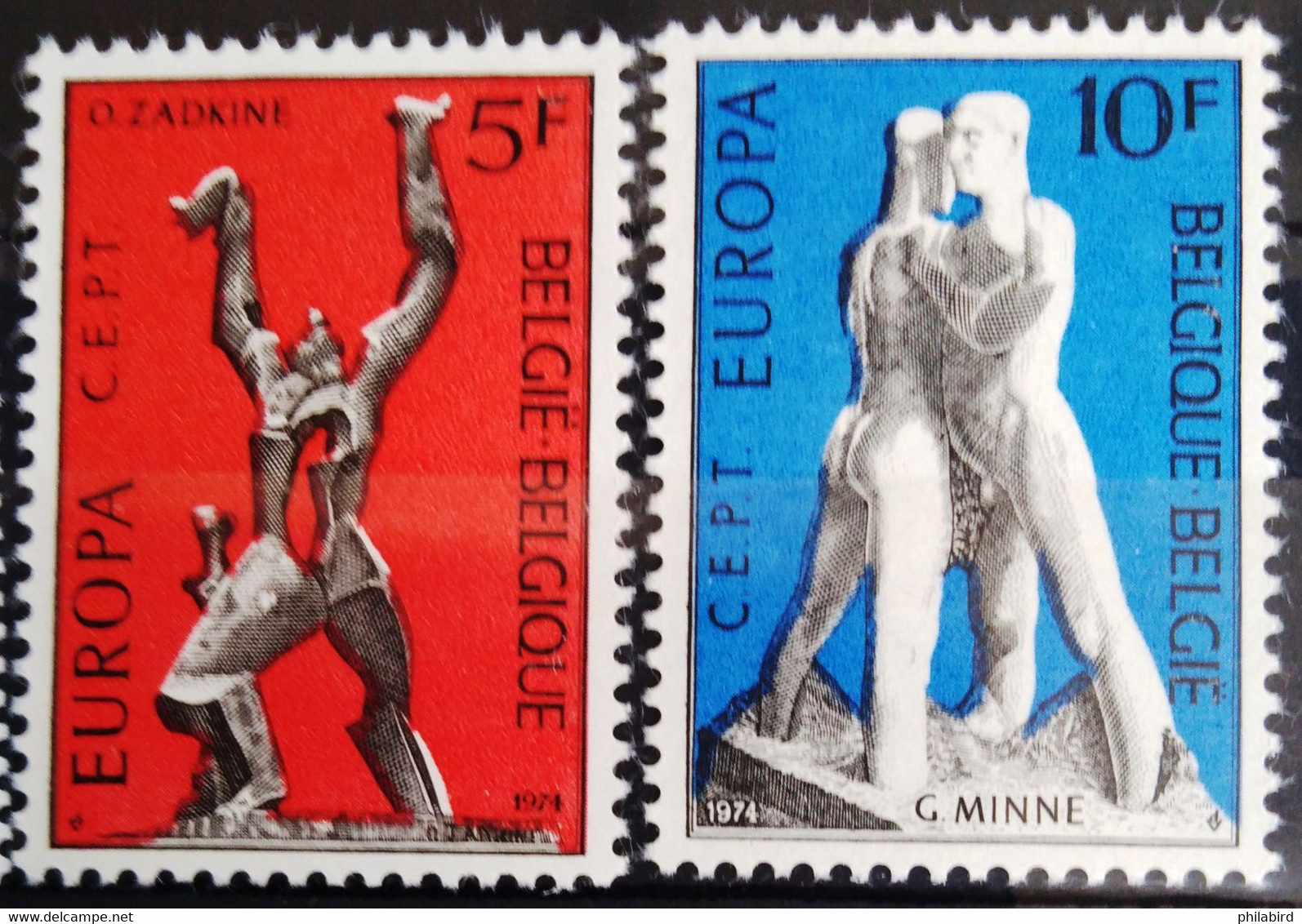 EUROPA 1974 - BELGIQUE                    N° 1707/1708                       NEUF** - 1974