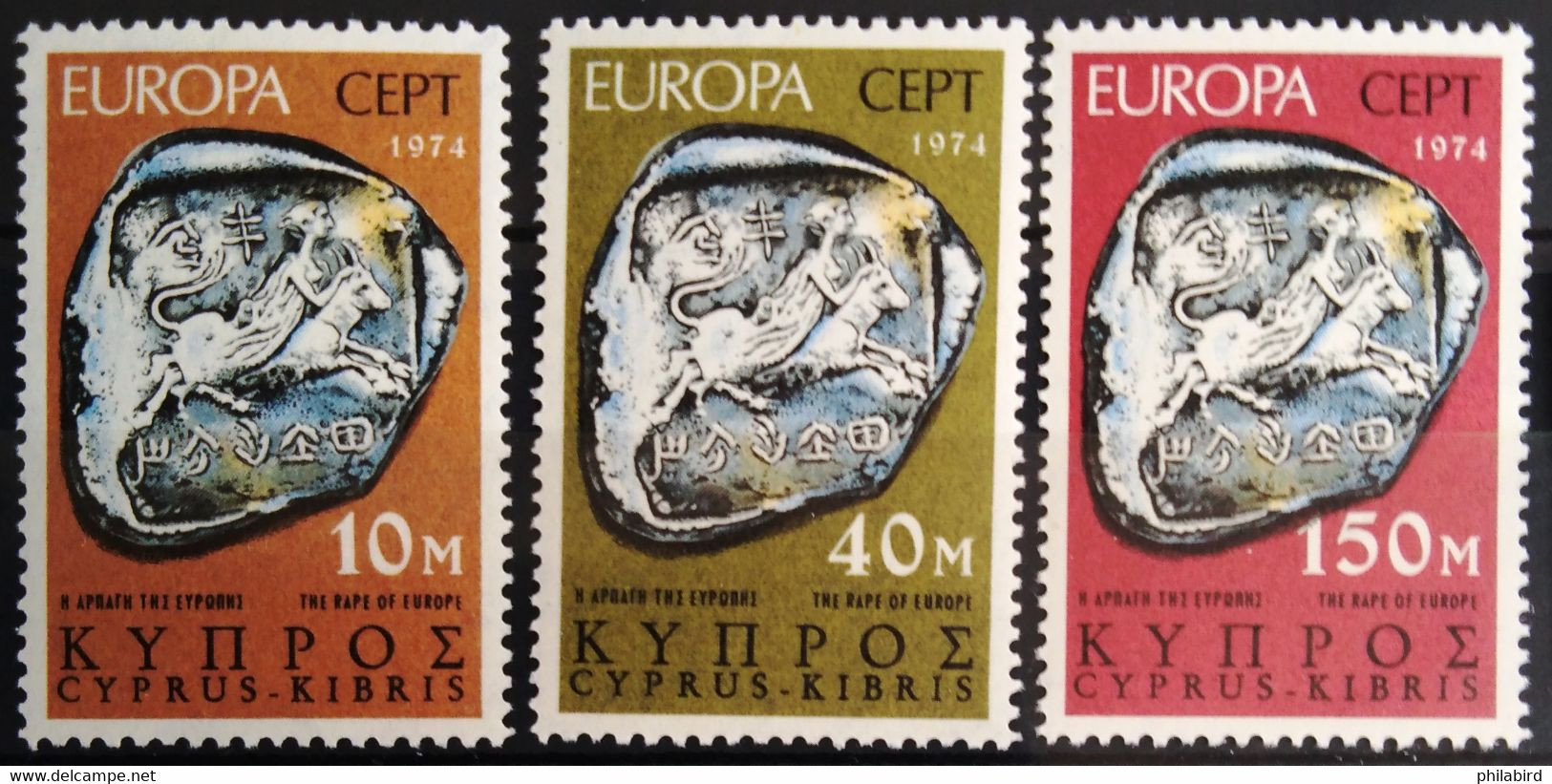 EUROPA 1974 - CHYPRE                    N° 401/403                       NEUF* - 1974