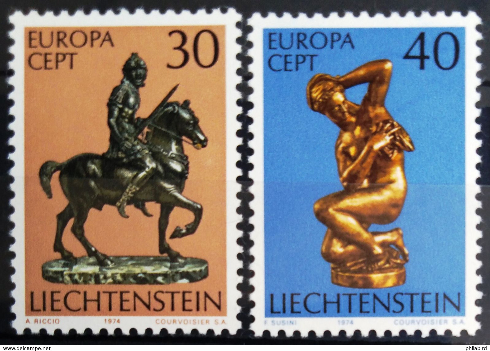 EUROPA 1974 - LIECHTENSTEIN                    N° 543/544                       NEUF* - 1974