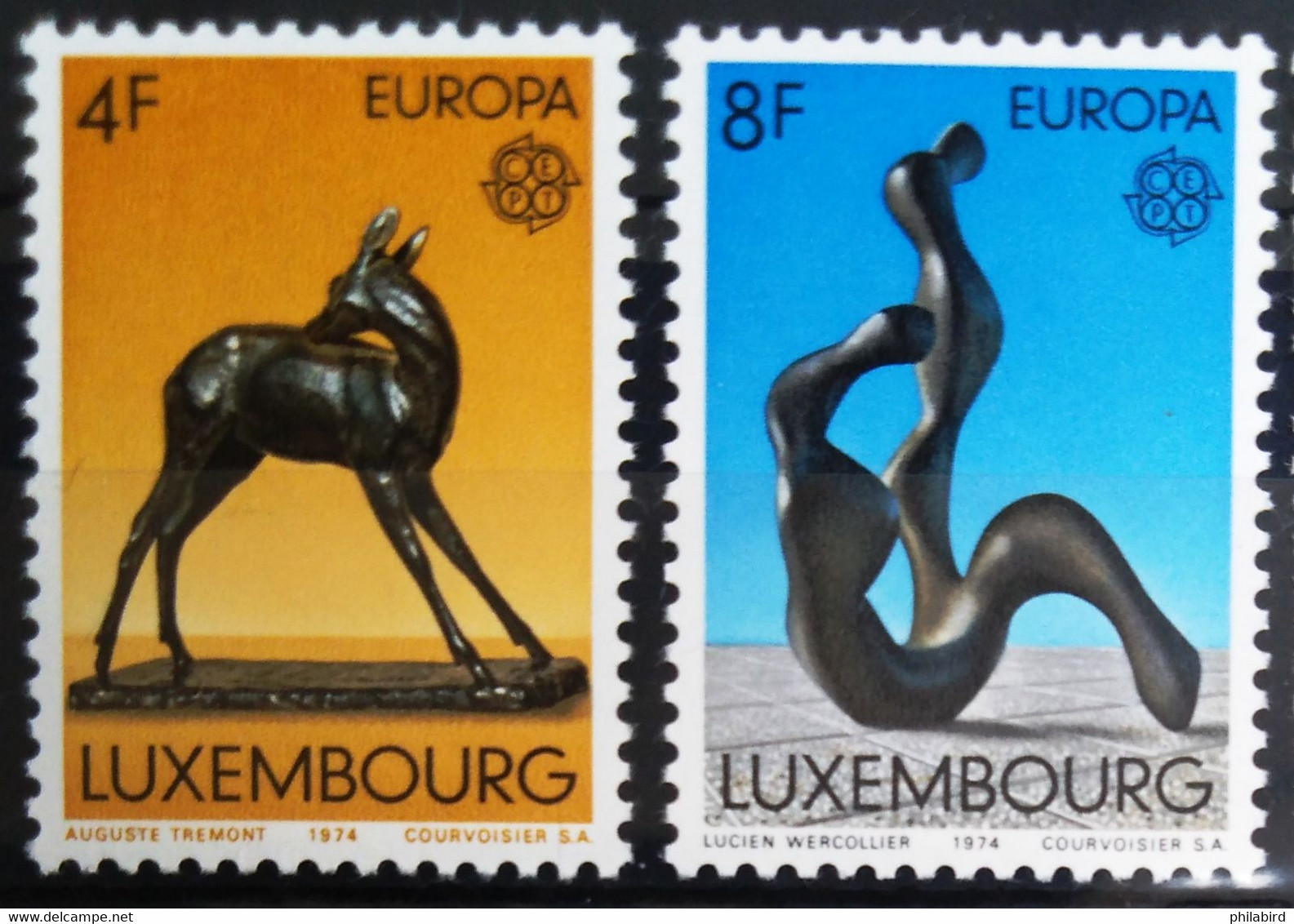 EUROPA 1974 - LUXEMBOURG                    N° 832/833                       NEUF** - 1974