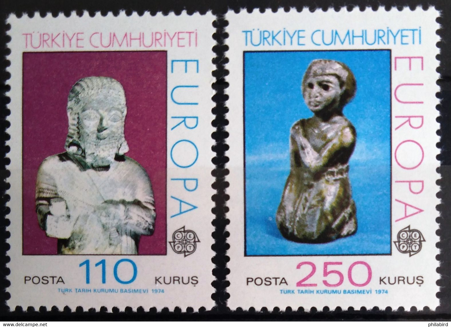EUROPA 1974 - TURQUIE                    N° 2089/2090                           NEUF* - 1974