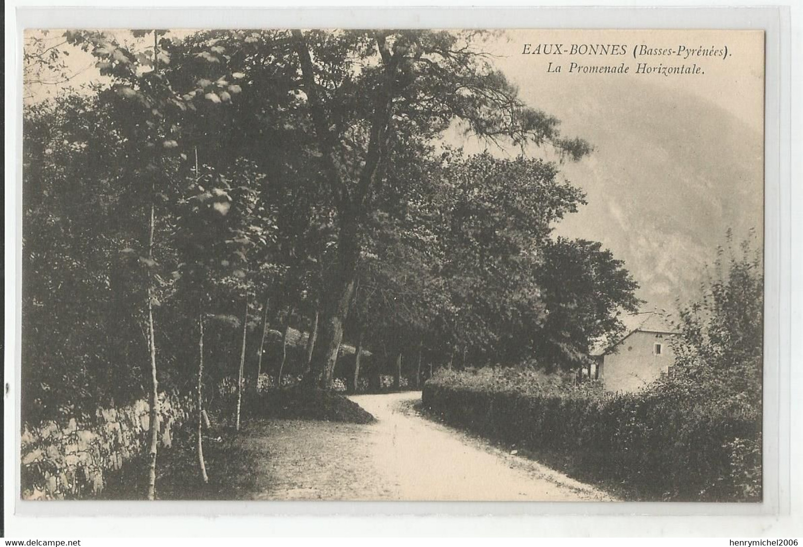 64 Eaux Bonnes La Promenade Horizontale Route Chemin Maison Villa Ed Photo Bion , Mauléon - Eaux Bonnes