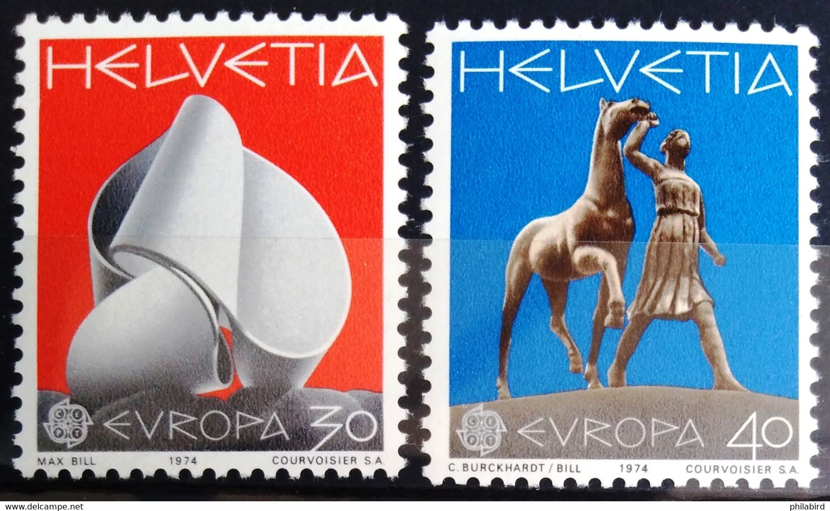 EUROPA 1974 - SUISSE                    N° 954/955                           NEUF** - 1974