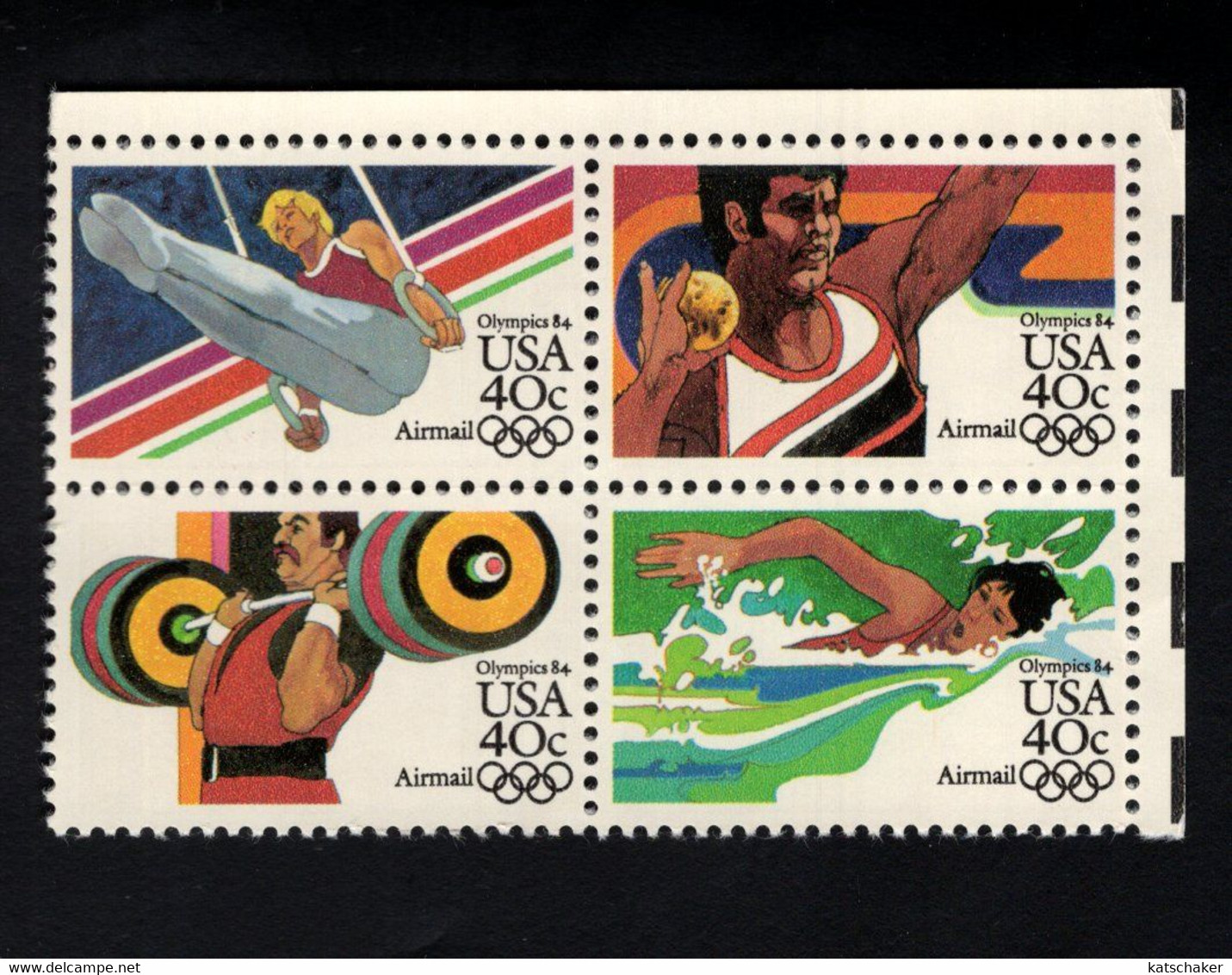 204507800 SCOTT C108C POSTFRIS MINT NEVER HINGED POSTFRISCH EINWANDFREI  OLYMPIC GAMES C106A FIRST STAMP BLOCK - 3b. 1961-... Nuevos