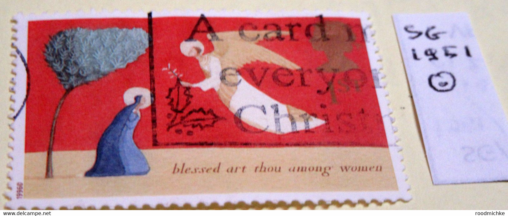 GB QE2 CHRISTMAS SG 1951  1ST  USED - Ohne Zuordnung