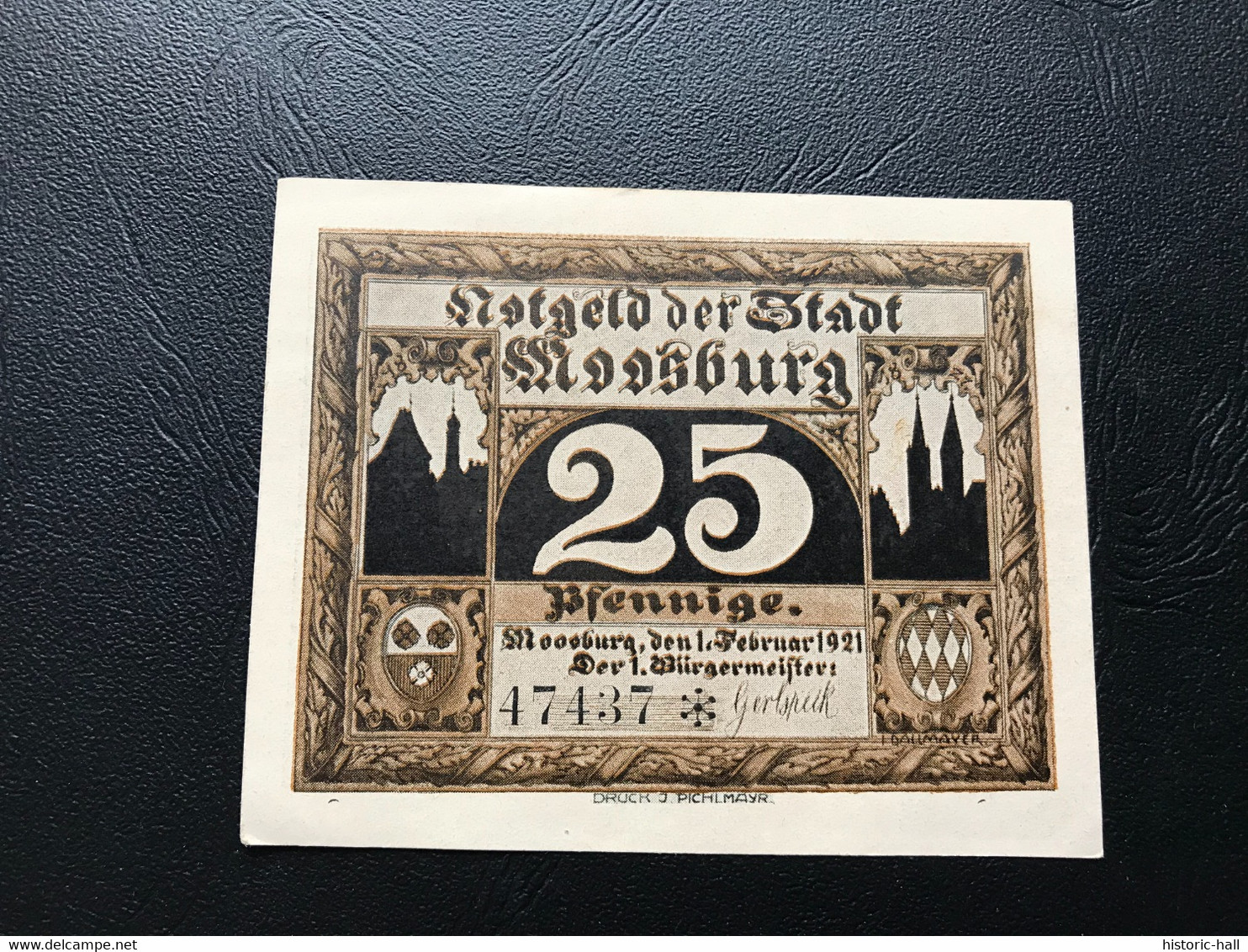 Notgeld - Billet Necéssité Allemagne - 25 Pfennig - Moosburg Münchenertor   - 1 Fevrier 1921 - Zonder Classificatie