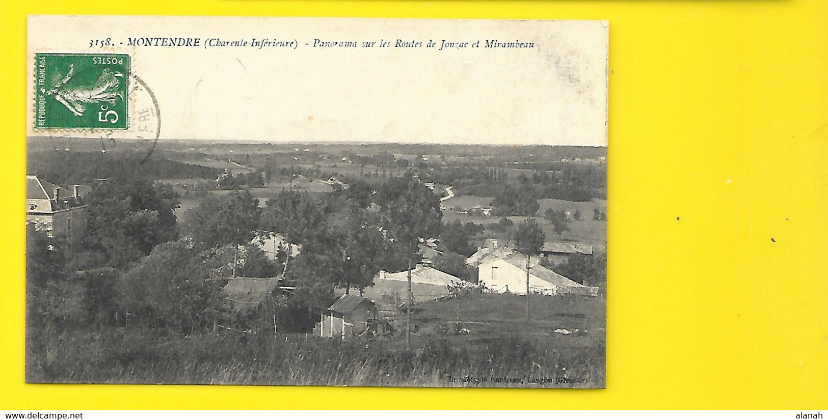 MONTENDRE Routes De Jonzac Et Mirambeau (Gautreau) Charente Maritime (17) - Montendre