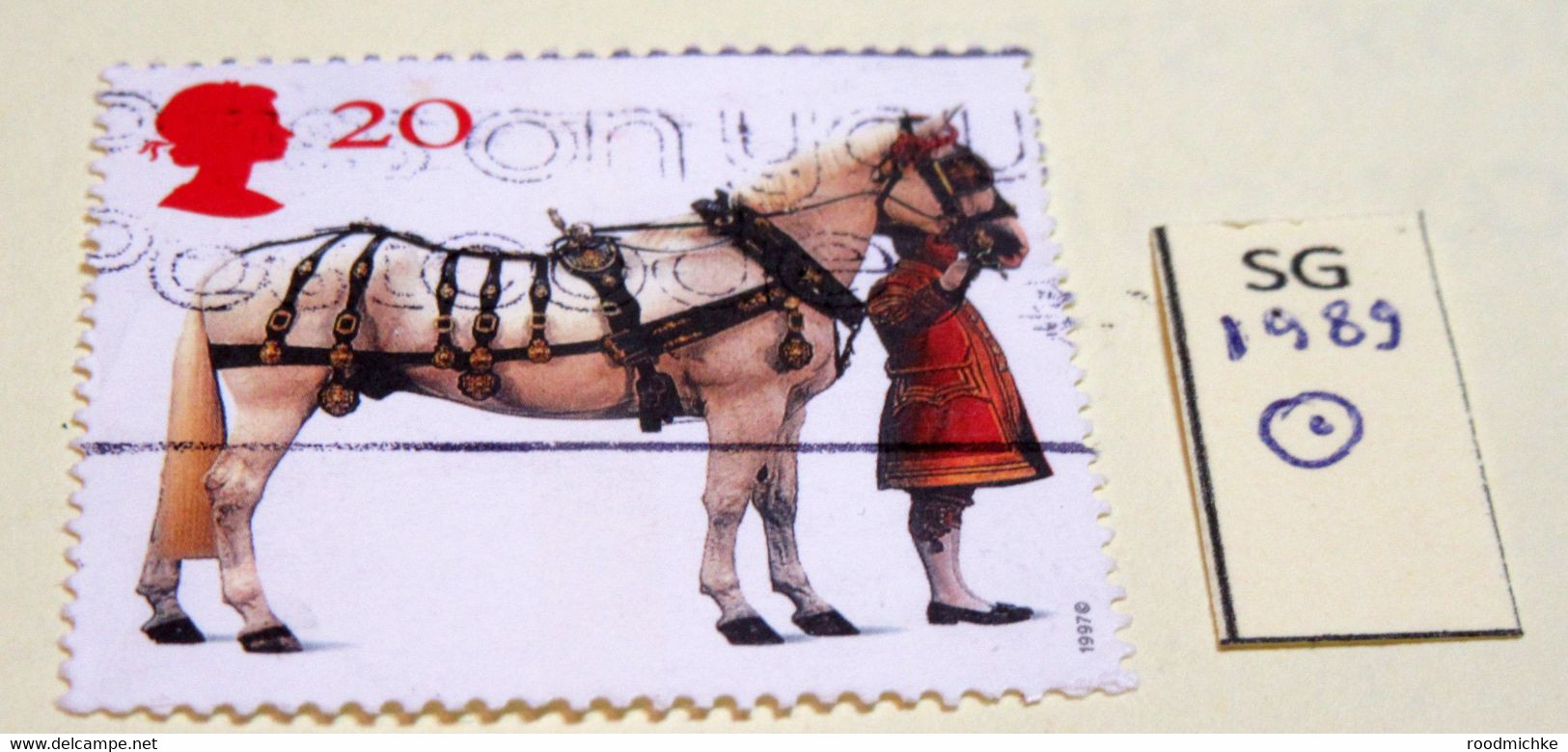GB QE2 QUEEN HORSES SG 1989  20P   USED - Unclassified