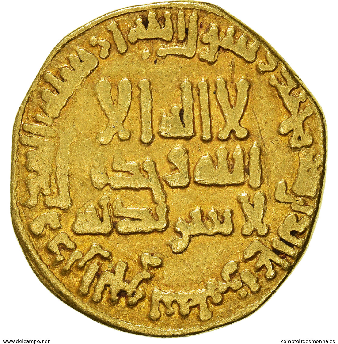 Monnaie, Abbasid Caliphate, Al-Mahdi, Dinar, AH 168 (784/785 AD), TB+, Or - Islámicas