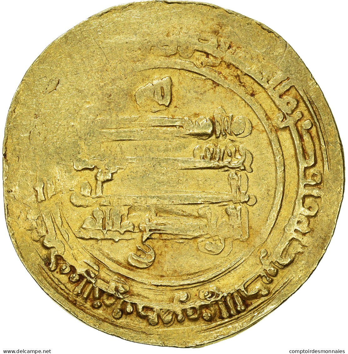 Monnaie, Abbasid Caliphate, Al-Radi, Dinar, AH 327 (938/939 AD), Al-Kufa, TB+ - Islámicas