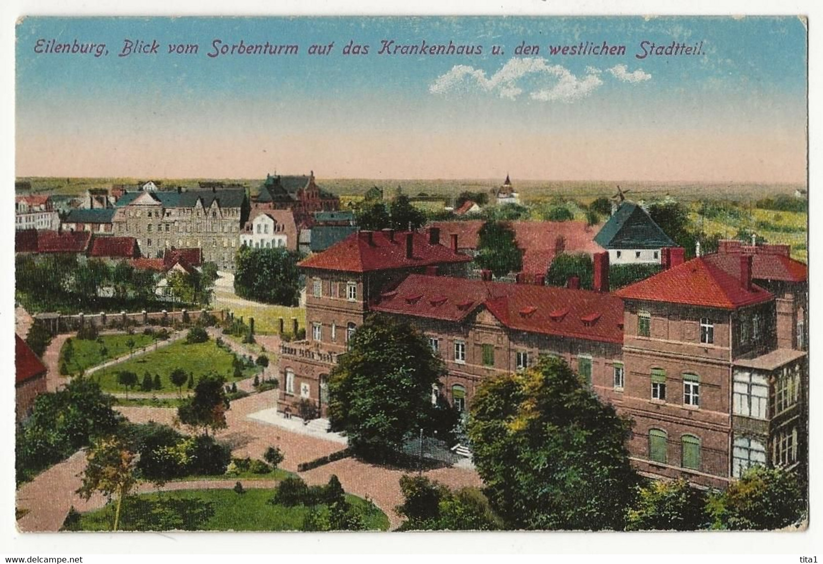 2 - Eilenburg, Blick Vom Sorbenturm Auf Das Krankenhaus U. Den Westlichen Stateil - Eilenburg