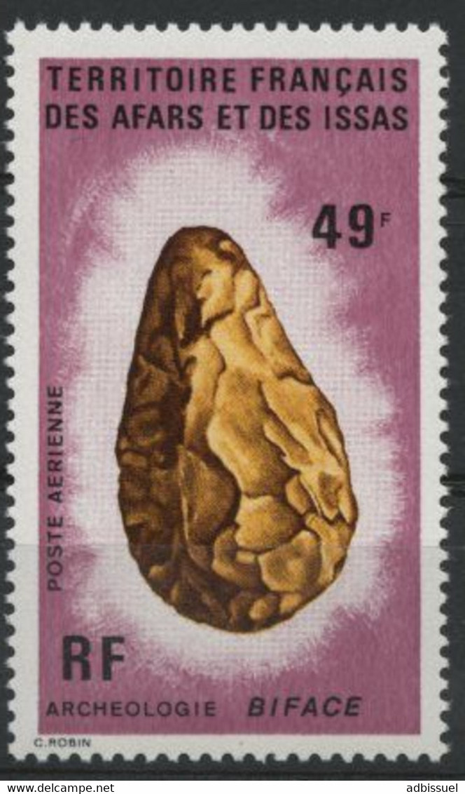 AFARS Et ISSAS COTE 14 € POSTE AERIENNE N° 84 MNH ** ARCHEOLOGIE ARCHEOLOGY BIFACE. TB/VG - Archaeology