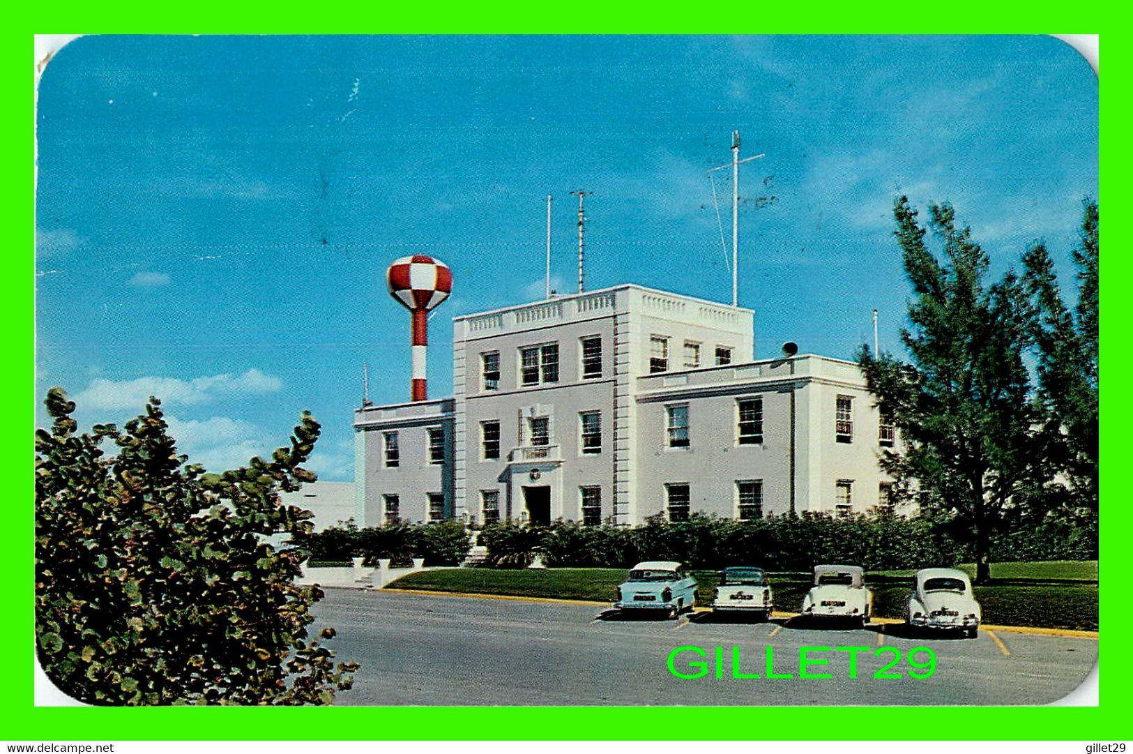 BERMUDA - NAVAL OPERATING BASE, ADMINISTRATION BUILDING & WATER TOWER - TRAVEL IN 1964 - BERMUDA DRUG CO LTD - - Bermuda