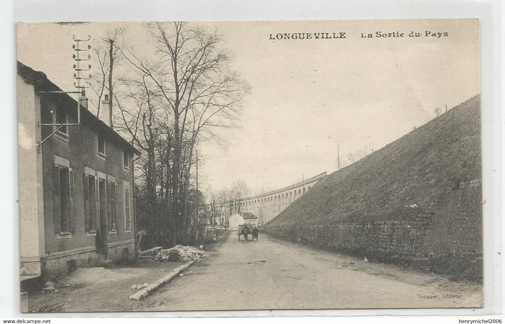 76 Longueville La Sortie Du Pays Route Viaduc - Other & Unclassified