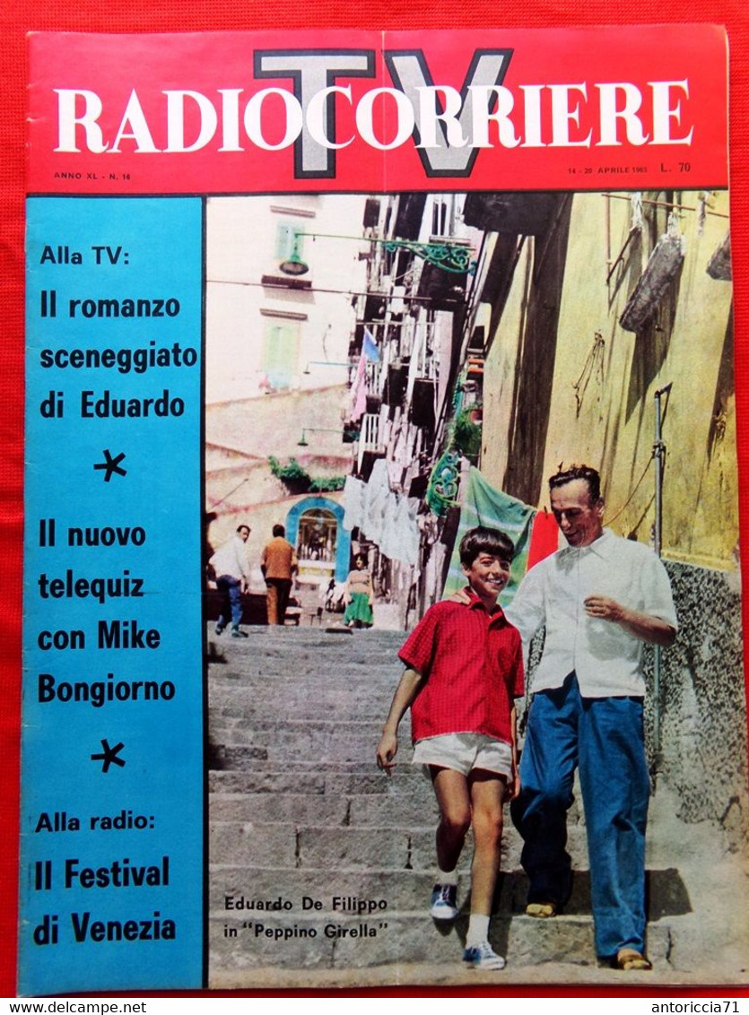 Radiocorriere TV Del 14 Aprile 1963 Bongiorno Peppino Girella Roosevelt Cluytens - Television