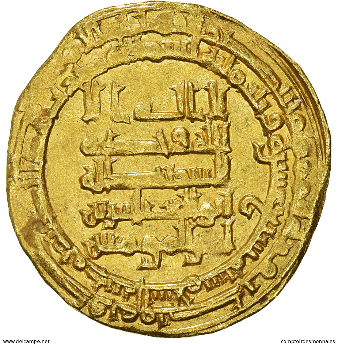 Monnaie, Abbasid Caliphate, Al-Muqtadir, Dinar, AH 317 (929/930), Madinat - Islamic