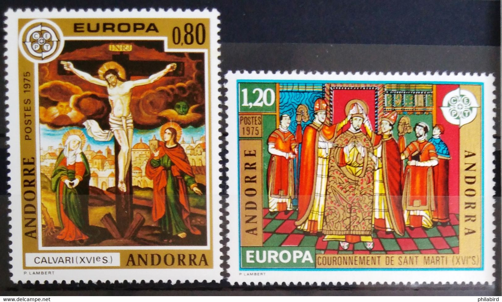 EUROPA 1975 - ANDORRE FRANCAIS                    N° 243/244                        NEUF** - 1975